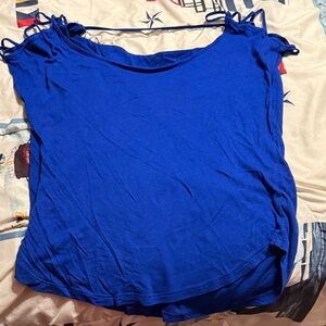 Elegant Royal Blue Women's Blouse